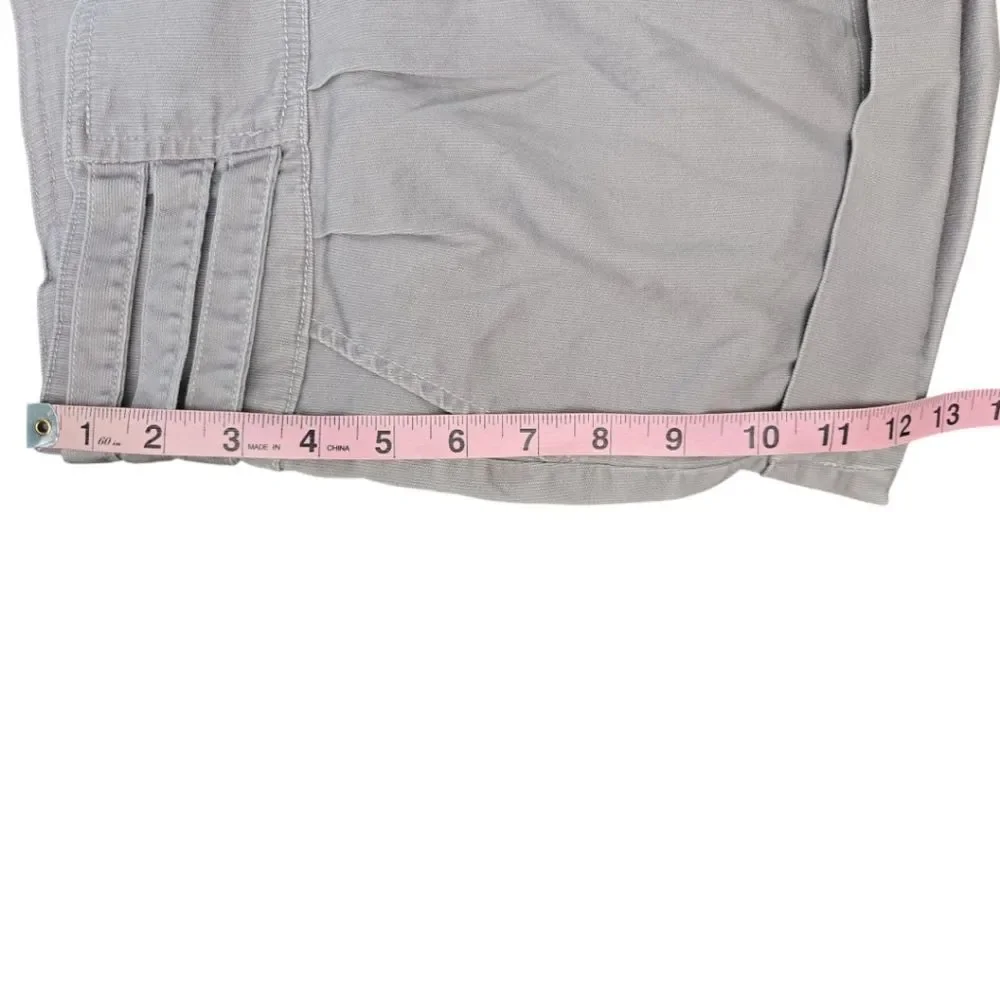 Y2k Juniors Nori Gray Canvas Shorts - 7